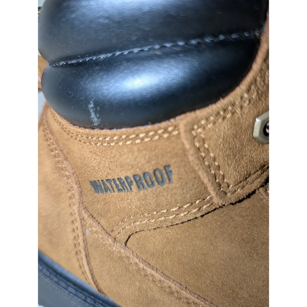 Brahma Leather Suede Waterproof Work Boots Men's Size 10W #MNBR0544411